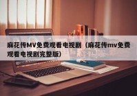 麻花传MV免费观看电视剧（麻花传mv免费观看电视剧完整版）