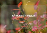 和平精英靓仔与专属头像