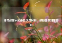 探寻蜂蜜水的更佳饮用时刻，解锁健康甜蜜密码