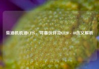 柴油机机油CF25，可靠伙伴及CF20 - 40含义解析