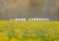 Steam氪金秘籍，让花费更具性价比
