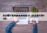 白日提灯电视剧免费观看29（白日提灯第42章）