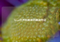 Steam打开后黑屏的解决办法