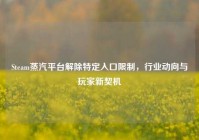 Steam蒸汽平台解除特定入口限制，行业动向与玩家新契机