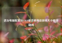 这台电脑配置玩CSGO是否够用及游戏大小相关疑问