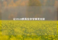 让STEAM教育在中学焕发光彩