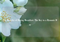 The Benefits of Having Breakfast: The Key to a Dynamic Day