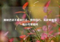揭秘逆战不瞄准打法，独特技巧、实战策略与输出线索疑问