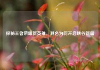 探秘王者荣耀新英雄，其名为何开启峡谷新篇
