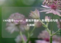 CSGO选手Instagram，赛场外精彩、粉丝互动与收入探秘