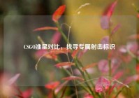 CSGO准星对比，找寻专属射击标识