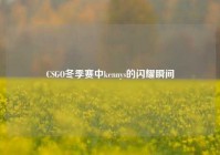 CSGO冬季赛中kennys的闪耀瞬间