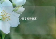 CF五字昵称趣赏