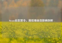 Steam社区禁令，背后缘由及影响剖析