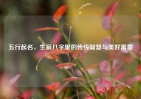 五行起名，生辰八字里的传统智慧与美好寓意