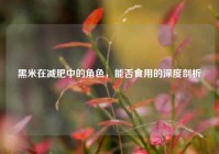 黑米在减肥中的角色，能否食用的深度剖析