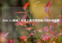 PUBG 13.2商城，惊喜上新及独特魅力与价格揭秘
