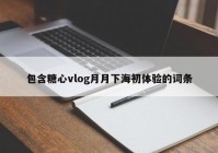 包含糖心vlog月月下海初体验的词条