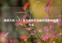 穿越火线（CF）账号删除常见疑问及数据删除     
