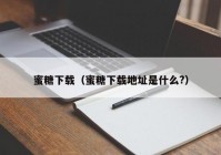 蜜糖下载（蜜糖下载地址是什么?）