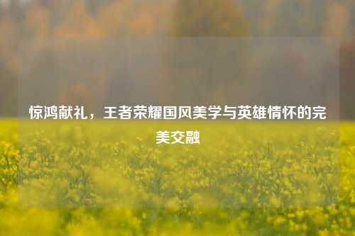 惊鸿献礼,王者荣耀国风美学与英雄情怀的完美交融