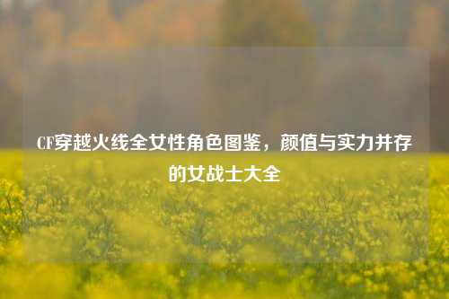 CF穿越火线全女性角色图鉴,颜值与实力并存的女战士大全