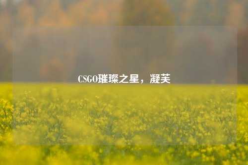 CSGO璀璨之星,凝芙