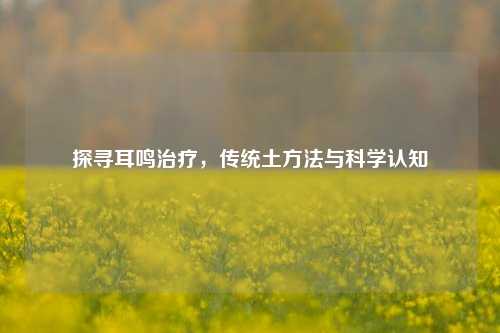 探寻耳鸣治疗,传统土 与科学认知