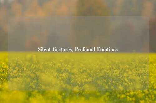 Silent Gestures, Profound Emotions